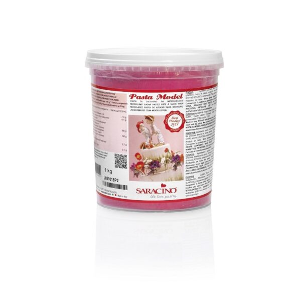 Pasta Di Zucchero Model Fucsia Saracino 1 kg - Intortala