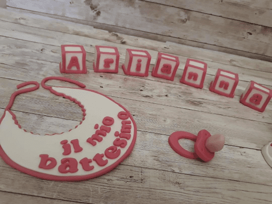cake topper ciuccio bavaglio