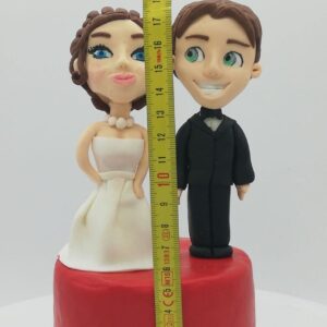 cake topper sposi altezza