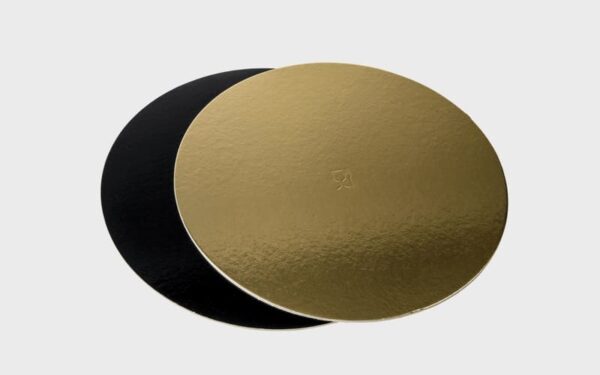 disco oro nero sottotorta