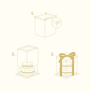 scatola trasparente cake box