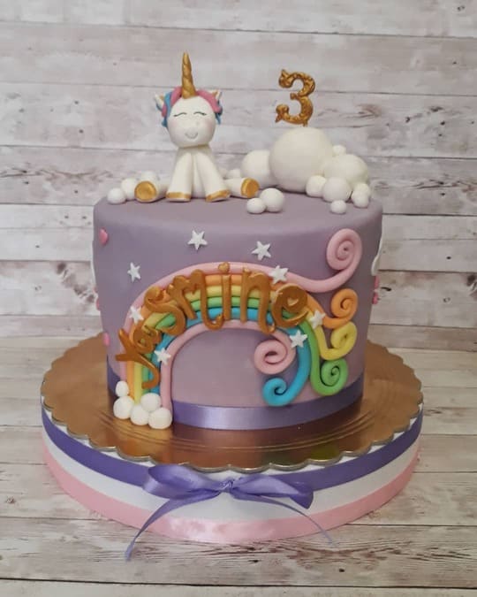 Torta di Compleanno Unicorno Fatto in Casa/Homemade Unicorn Cake/Tort de  Unicorn de casă 