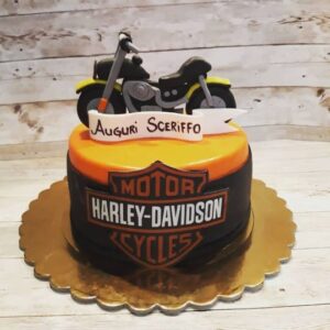 torta harley davidson in pasta di zucchero