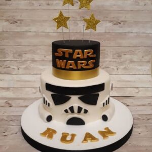 torta in pasta di zucchero star wars