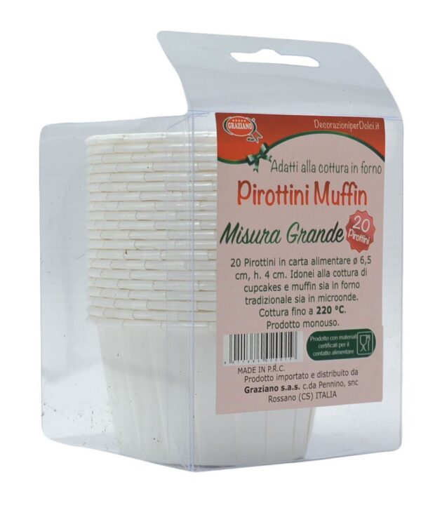 pirottini bianchi cupcake