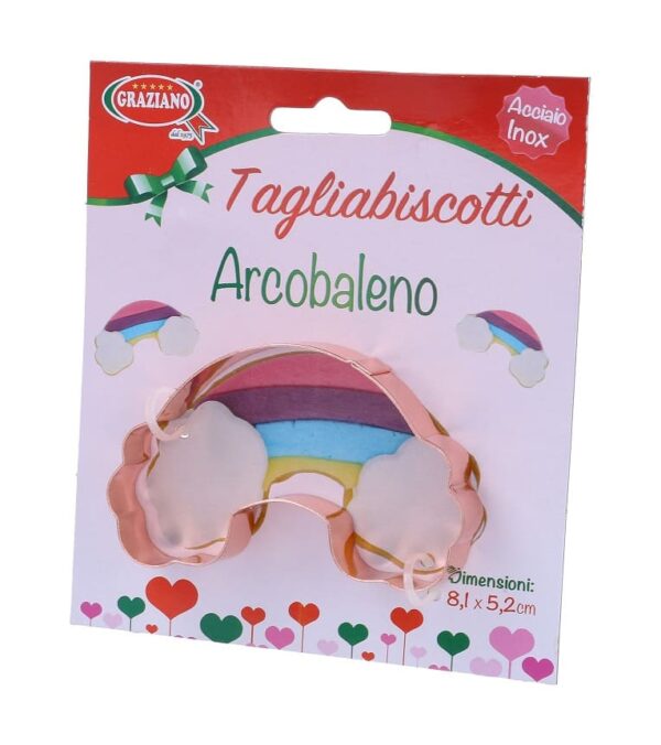 taglia biscotti forma arcobaleno