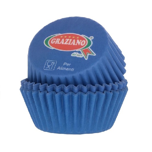 Azzurro 24 pirottini per Muffin e Cupcake AOOPOO 