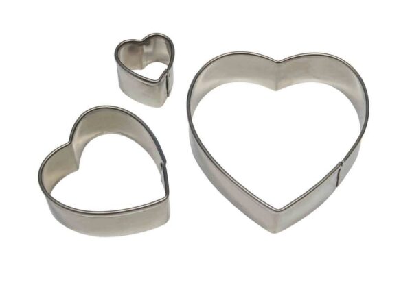 set taglia biscotti forma cuore