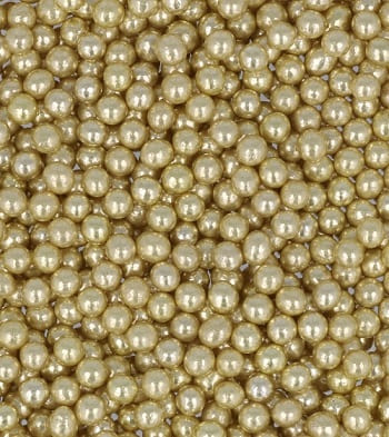 sfere di zucchero colore oro