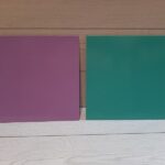 tavoletta colore tiffany e glicine per alimenti