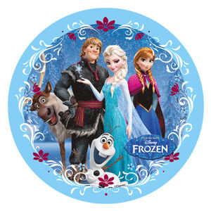 cialda per torta frozen tutti i personaggi