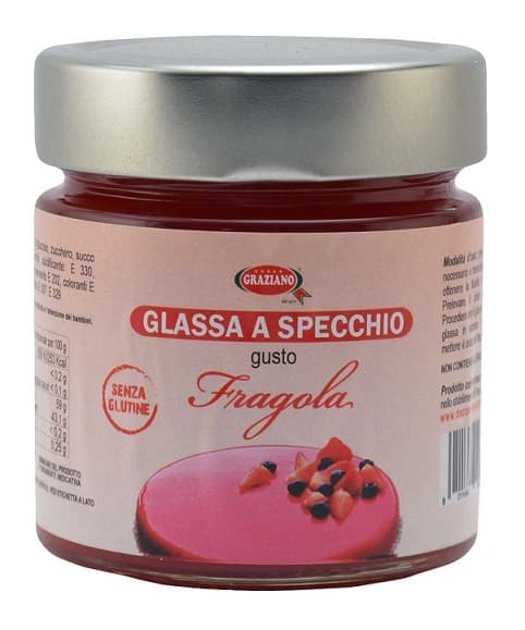 glassa a specchio pronta alla fragola