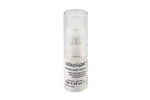 spray glitter dust argento silikomart