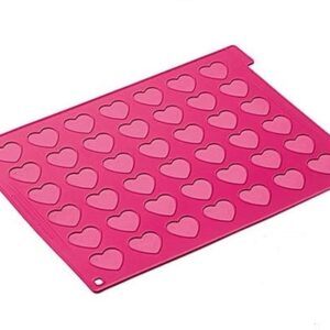 tappeto per macaron forma cuore silikomart