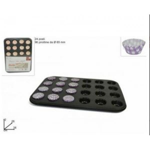 stampo per 24 mini muffin