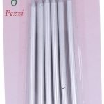 candele argento cromate per compleanno