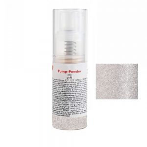 glitter dust argento silver edibile pump powder