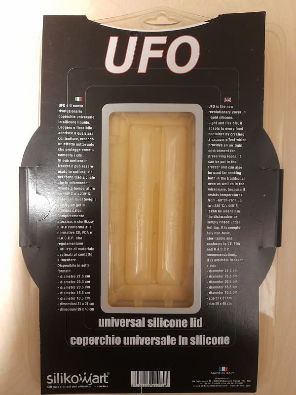 coperchio in silicone rettangolare silikomart