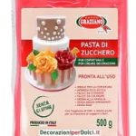 pasta di zucchero rossa
