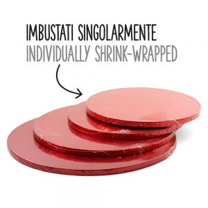 sottotorta cakeboard rosso decora