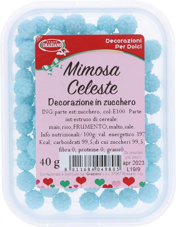 mimosa di zucchero celeste