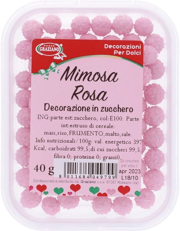 mimosa di zucchero rosa